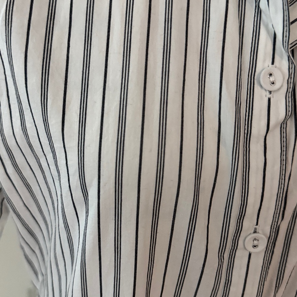 Evereve Ella Midi Stripe Shirt Dress NWT - Picture 4 of 11